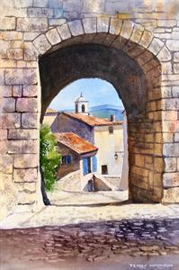 Buy Provencal Archway 11.5 x 17 inches Watercolour on watercolour paper Online