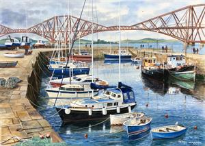 Buy Queensferry 21 x 29 inches Watercolour on Watercolour  board Online