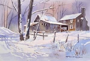 Buy The Farm in Snow 9 x 13 inches Online