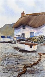 Buy On the Quay 9.5 x 16 inches Watercolour on watercolour paper Online