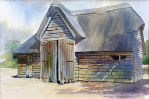 Buy Worcestershire Barn 9 x 13 inches Watercolour on Watercolour Paper Online
