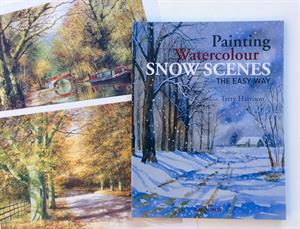 PAINTING WATERCOLOUR SNOW SCENES includes a free print