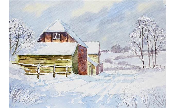 Winter Barn