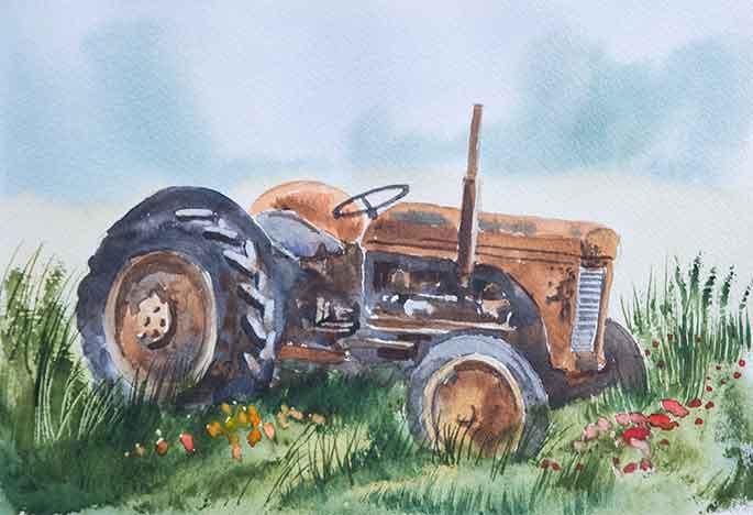 How to paint a tractor