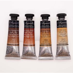 Buy The 'The Earthy Four' Set 4 x 10ml Artists Watercolour Paints Online