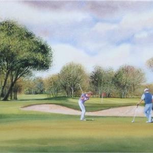 Buy Sunday Golf - Print 8 x 16 inches Online