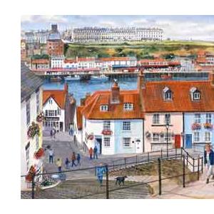 Buy The Port of Whitby 21 x 29 inches Watercolour on Watercolour Board Online