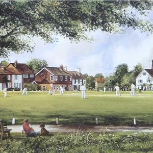 Buy Sunday Cricket - Print 8 x 16 inches Online