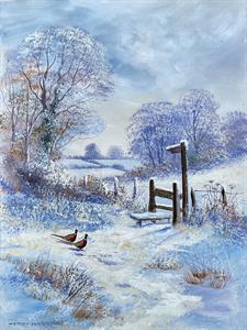 Buy Winter Stile Tryst 18 x 24“ acrylic on box canvas Online