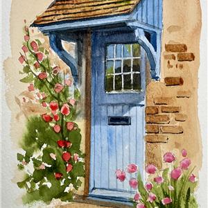 Buy Welcome 5.5 x 8.5 inches Watercolour on Paper Online