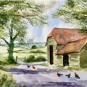 Buy Quiet Times 11 x 18 inches Watercolour on Paper Online