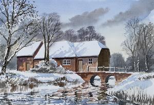 Buy Winter Afternoon 8.5 x 12 inches Watercolour on Paper Online