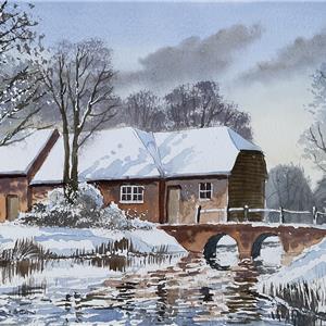 Buy Winter Afternoon 8.5 x 12 inches Watercolour on Paper Online