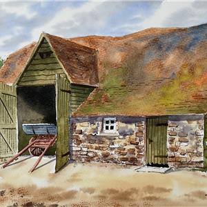 Buy Chicken a la Cart 10.5 x 17.5 inches watercolour on paper Online