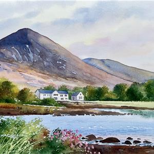 Buy Lake View - Ireland 10.5 x 14 inches Watercolour on paper Online