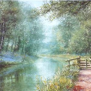 Buy Towpath Gate - Print 8 x 16 inches Online