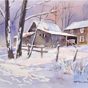 Buy The Farm in Snow 9 x 13 inches Online