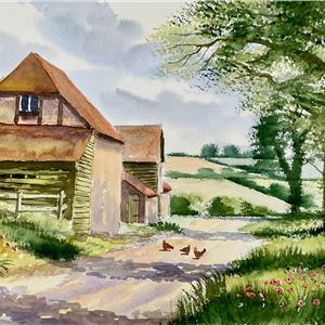 Buy The Great Escape 12.5 x 19.5 inches Watercolour on Paper Online