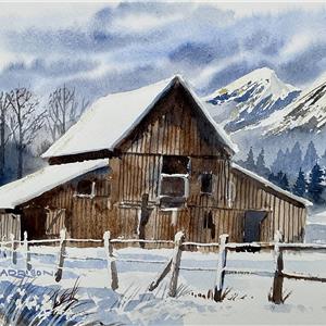 Buy A Welcome Sight 9.25 x 13 inches watercolour on paper Online