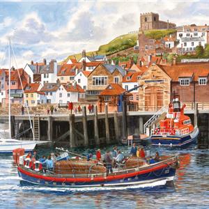 Buy Whitby Harbour 21 x 29 inches Watercolour on Watercolour Board Online