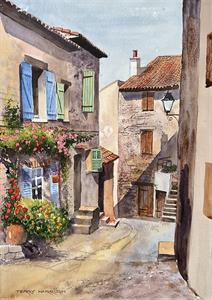 Buy Open Shutters 11.5 x 16 inches Watercolour on Paper Online
