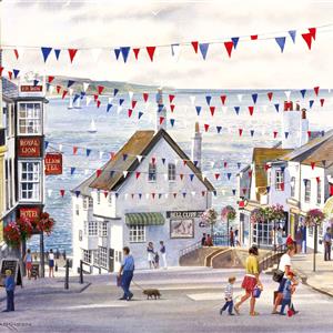 Buy Lyme Regis  21 x 29 inches Watercolour on watercolour board  Online