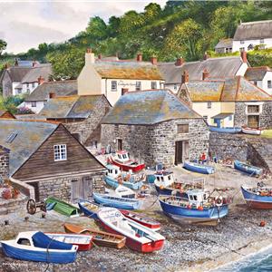 Buy Cadgewith Cove 21 x 29 inches Watercolour on Watercolour Board Online