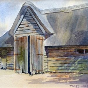 Buy Worcestershire Barn 9 x 13 inches Watercolour on Watercolour Paper Online