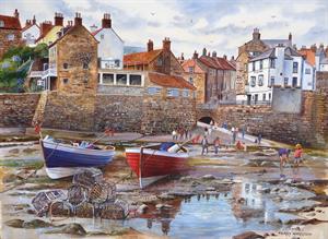 Buy Robin Hoods Bay 21 x 29 inches watercolour on Watercolour board Online